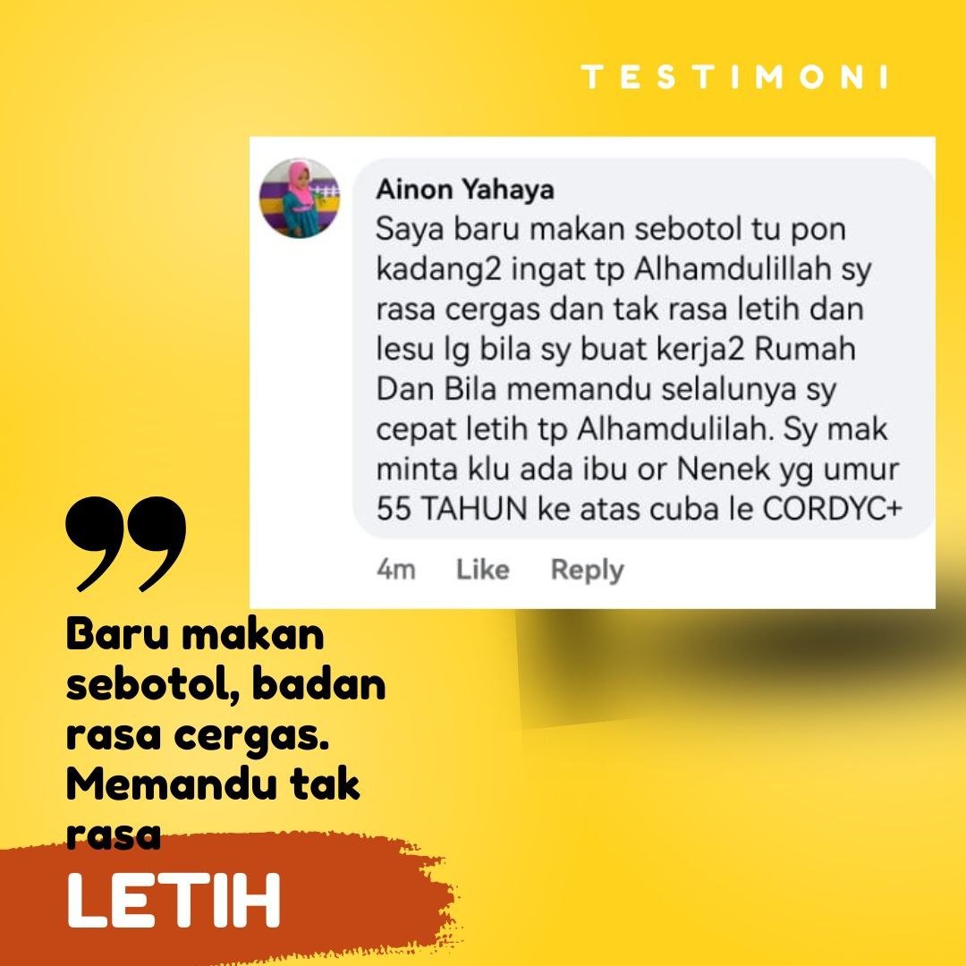 Tidak letih lesu bila buat kerja rumah