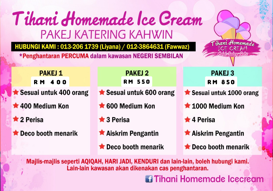 harga katering aiskrim seremban