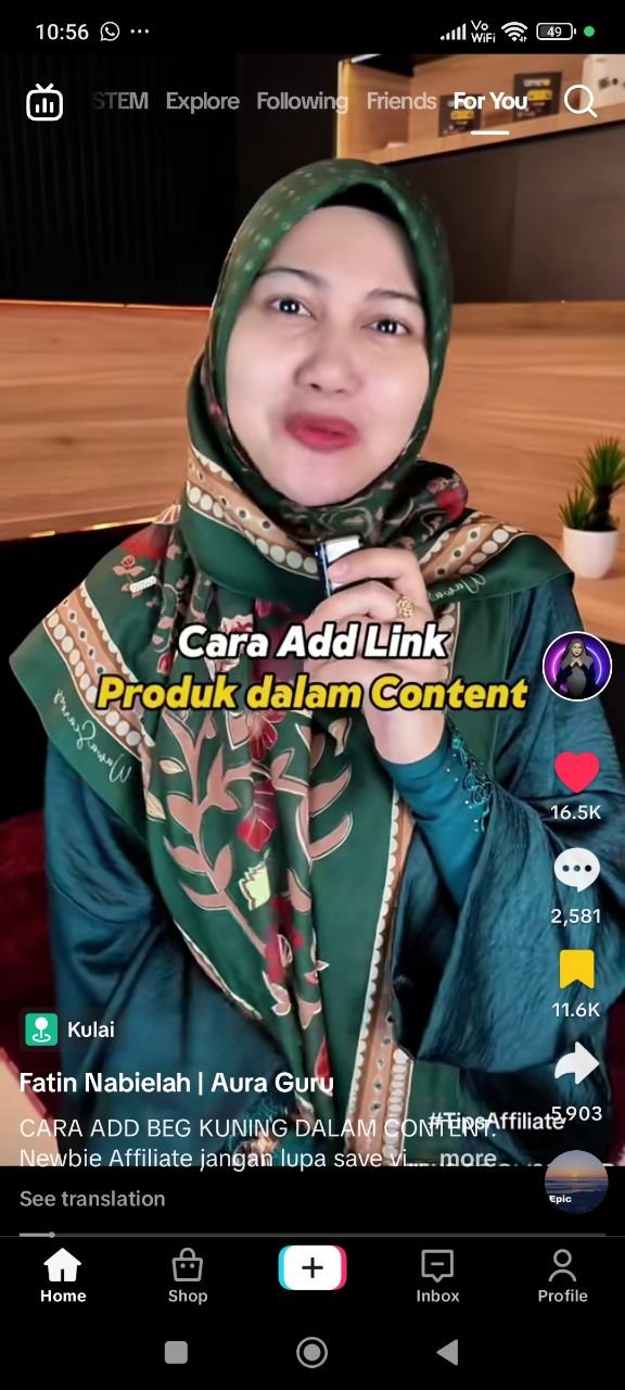 Cara add link