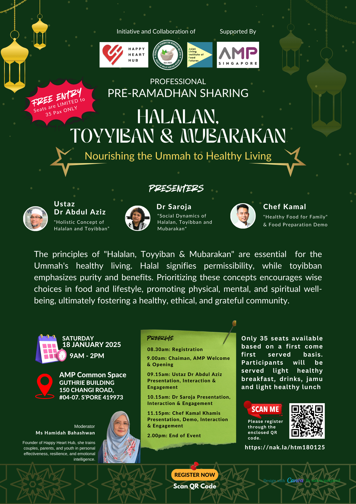 PROFESSIONAL PRE - RAMADAN SHARING  HALALAN, TOYIBBAN and MUBARAKAN