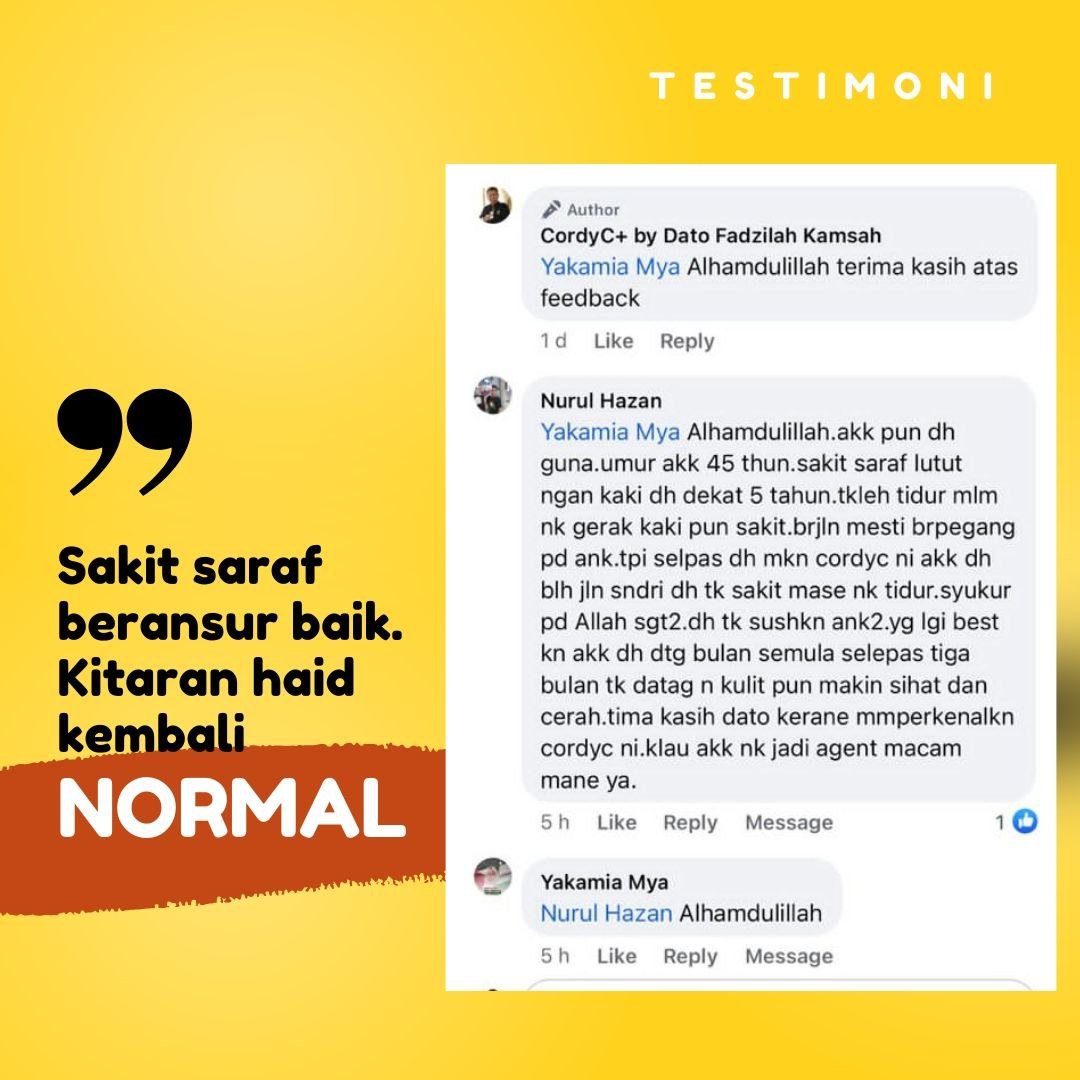 Sakit Saraf Beransur Baik Kitar haid Kembali Normal