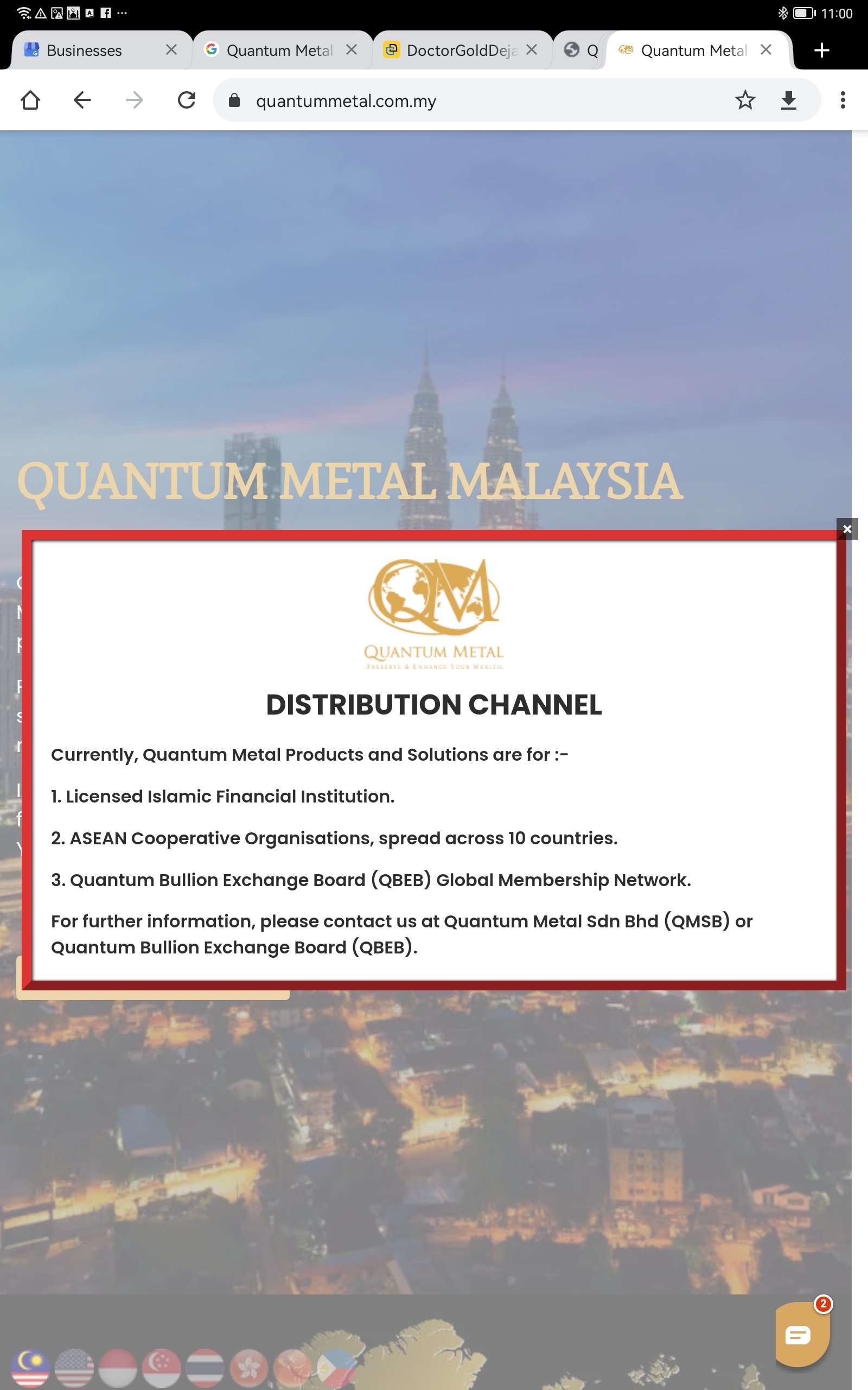 Hubungi Customer Servis Quantum Metal