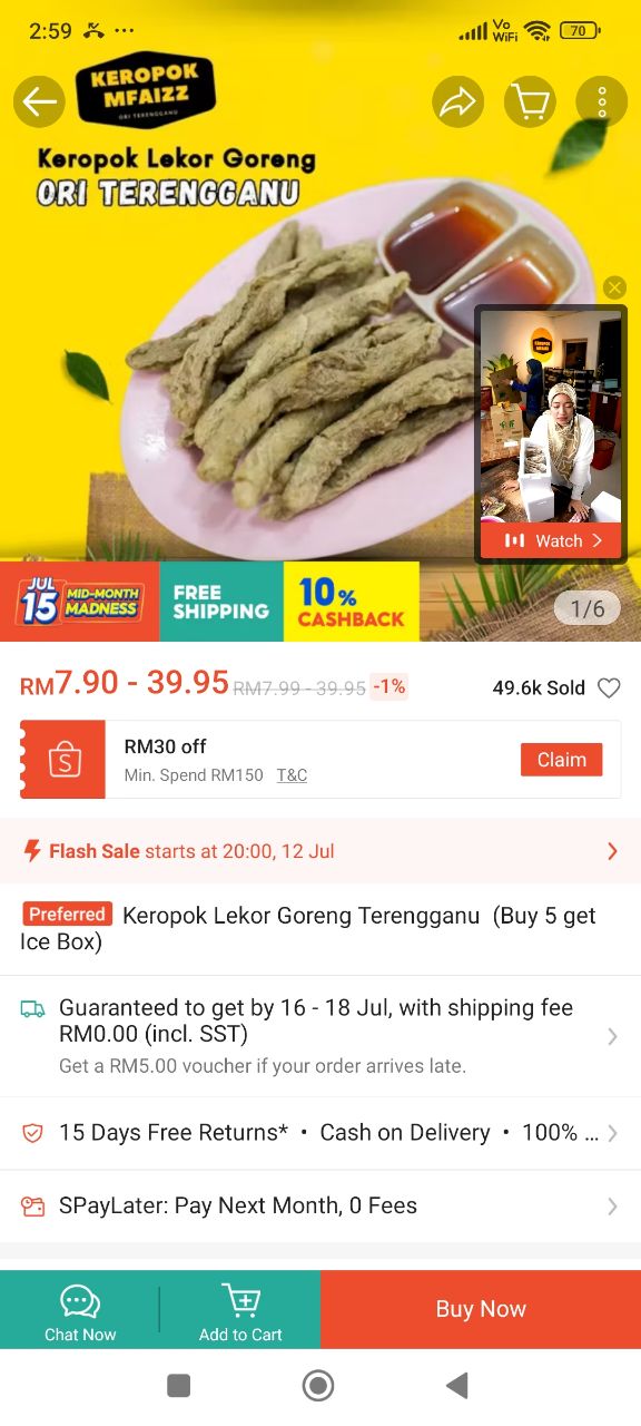 Lekor goreng